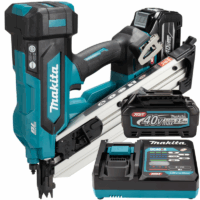 Makita BN001GD201- Pistol pentru cuie , cu 2 acumulatori 40V XGT, 2.5Ah, 50-90 mm