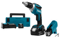 Makita DFS452AJX2 - Masina de insurubat cu acumulator 18V/2Ah cu alimentator suruburi 191L24-0
